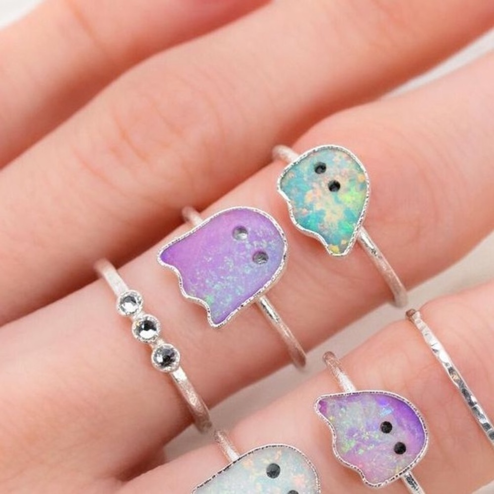 Ghost Ring | The Six Of Cups Blue Opal Ghost | Sp… - image 2